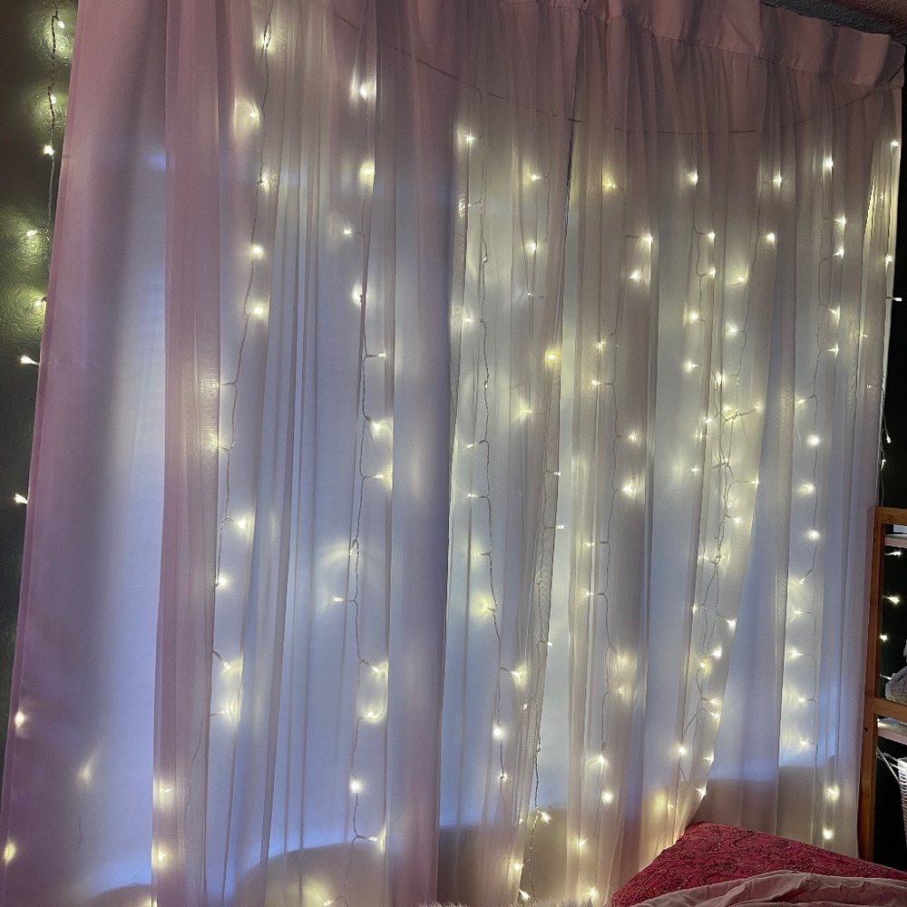 one panel double curtain